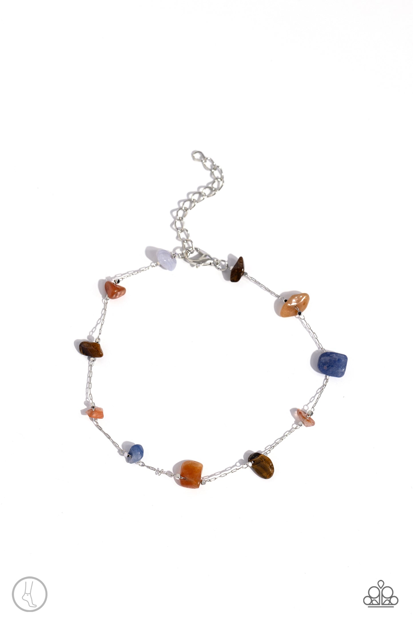 Gemstone Grace - Multi Clasp Anklet - Paparazzi Accessories