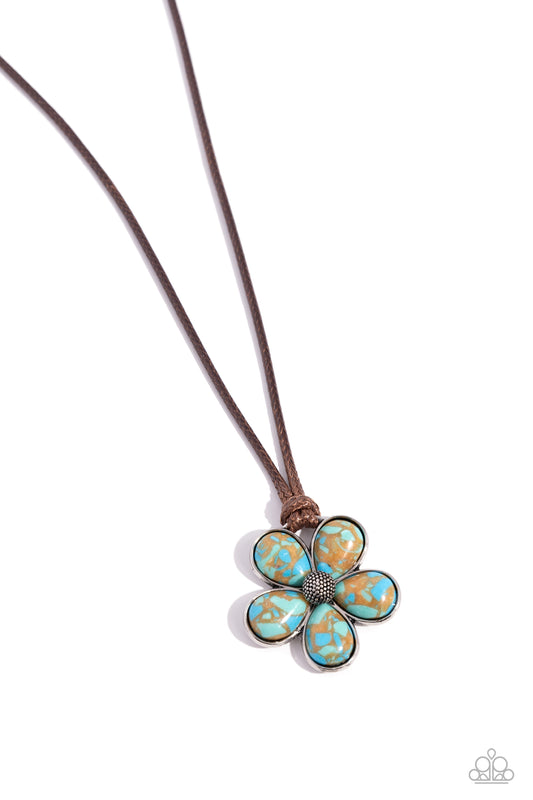 Budding Badlands - Brown Necklace - Paparazzi Accessories