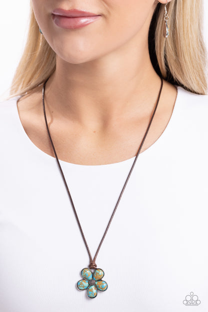 Budding Badlands - Brown Necklace - Paparazzi Accessories