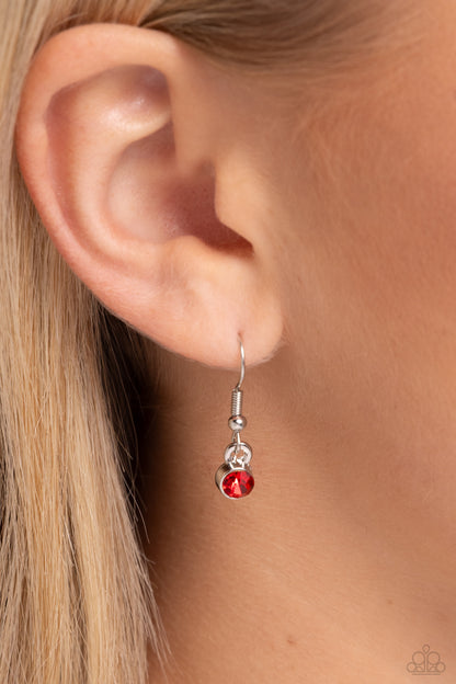 Star Quality Sensation - Red Necklace - Paparazzi Accessories