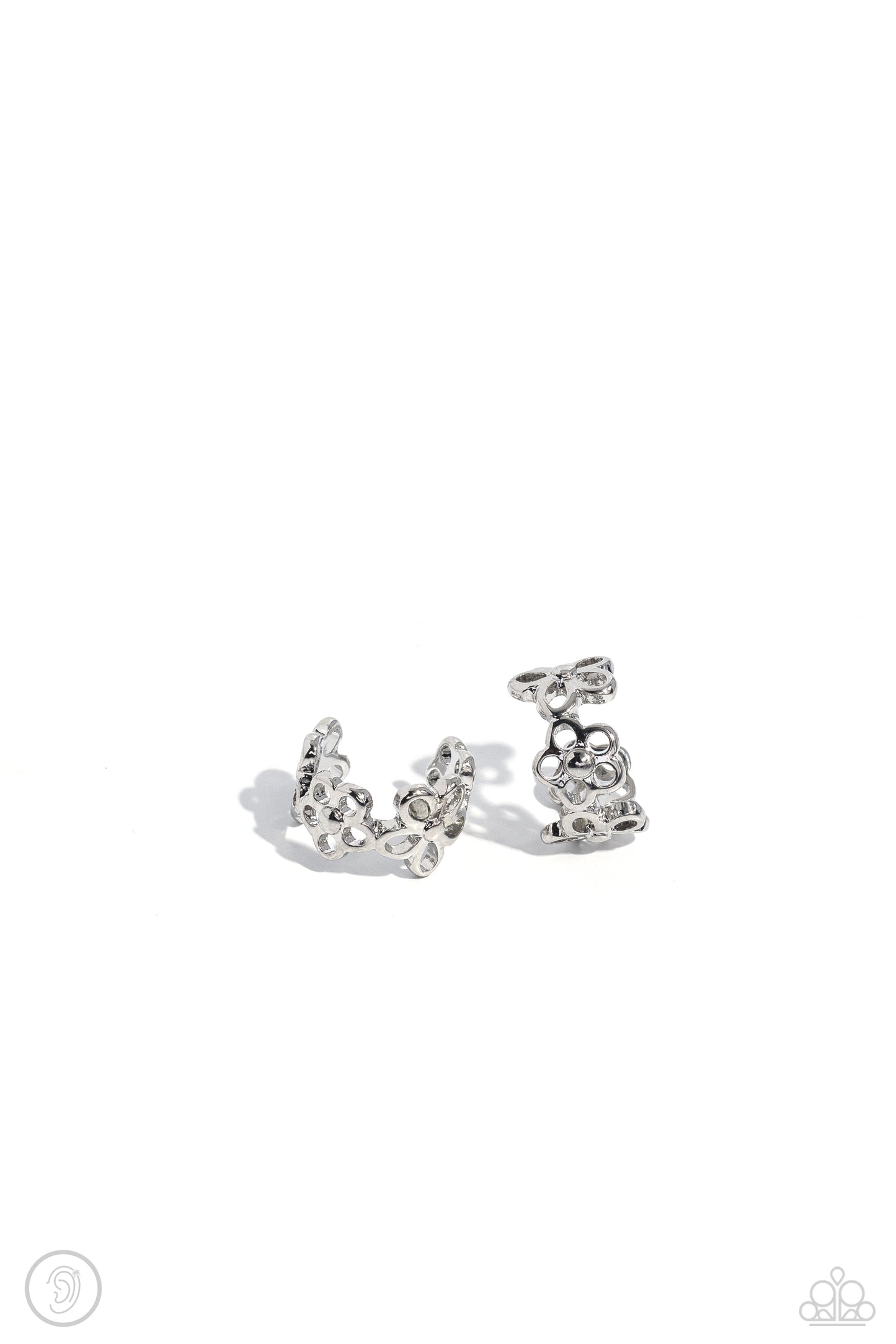 Daisy Debut - Silver Ear Cuff Earrings - Paparazzi Accessories