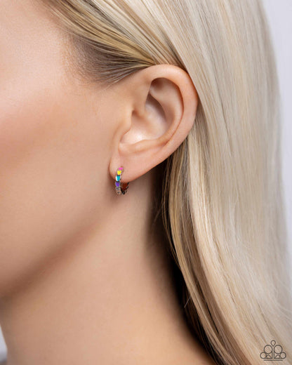 Delicate Dalliance - Multi Hinge Hoop Earrings - Paparazzi Accessorie