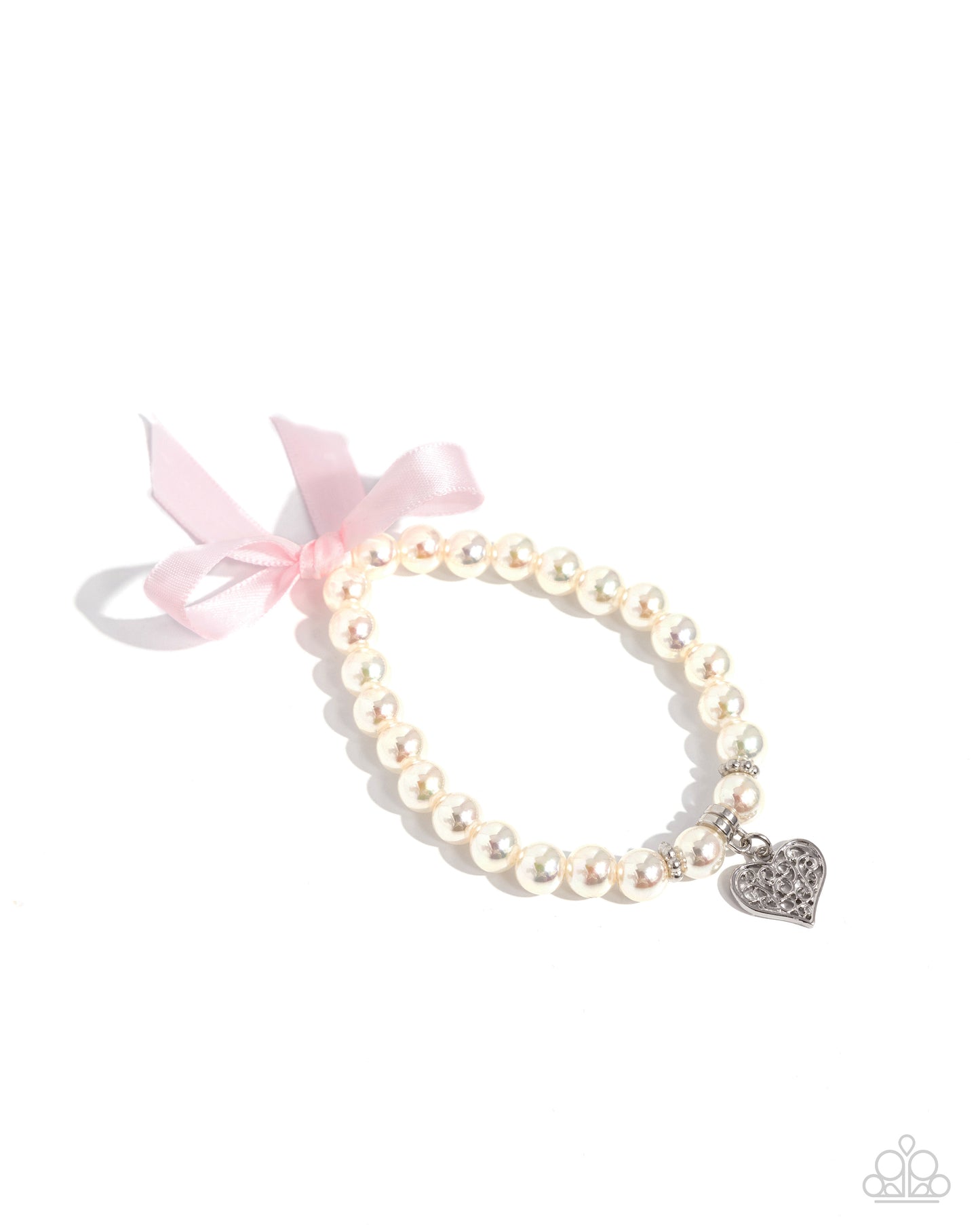 Prim and Pretty - Pink Bow Stretchy Bracelet - Empower Me Pink Exclusive - Paparazzi Accessories