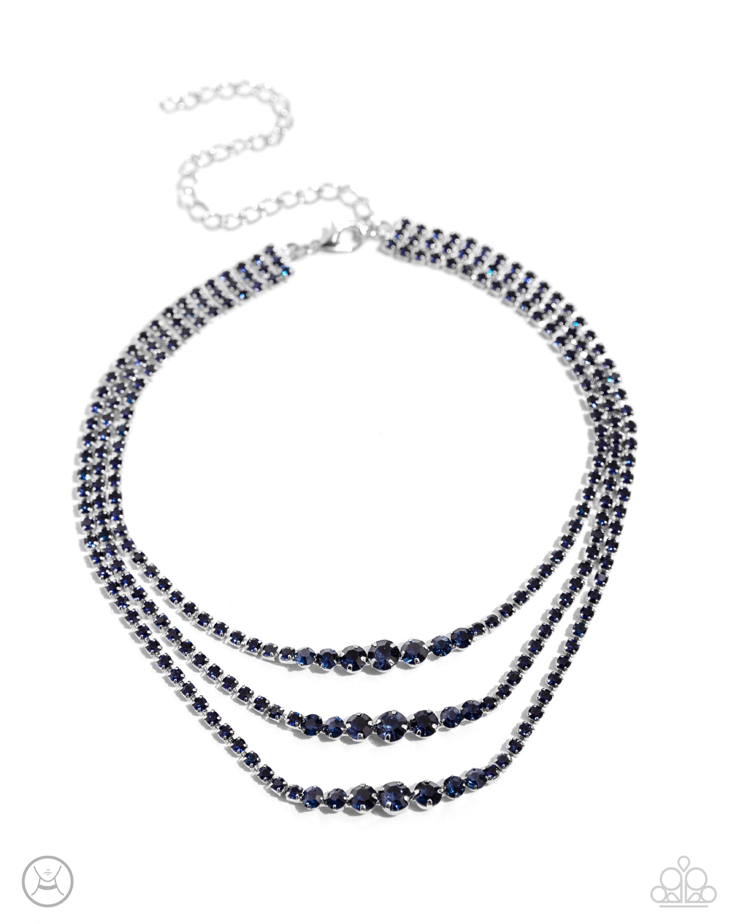 Dynamite Debut - Blue Choker Necklace - Paparazzi Accessories