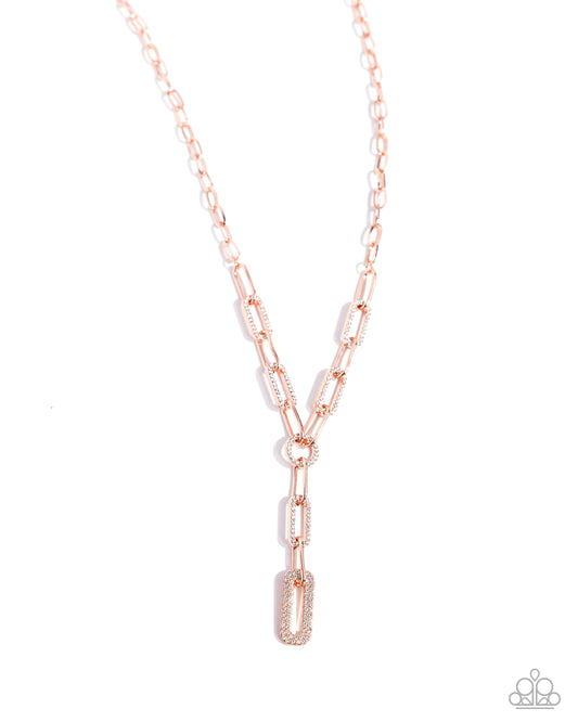 Refined Rebel - Copper Necklace - Paparazzi Accessories