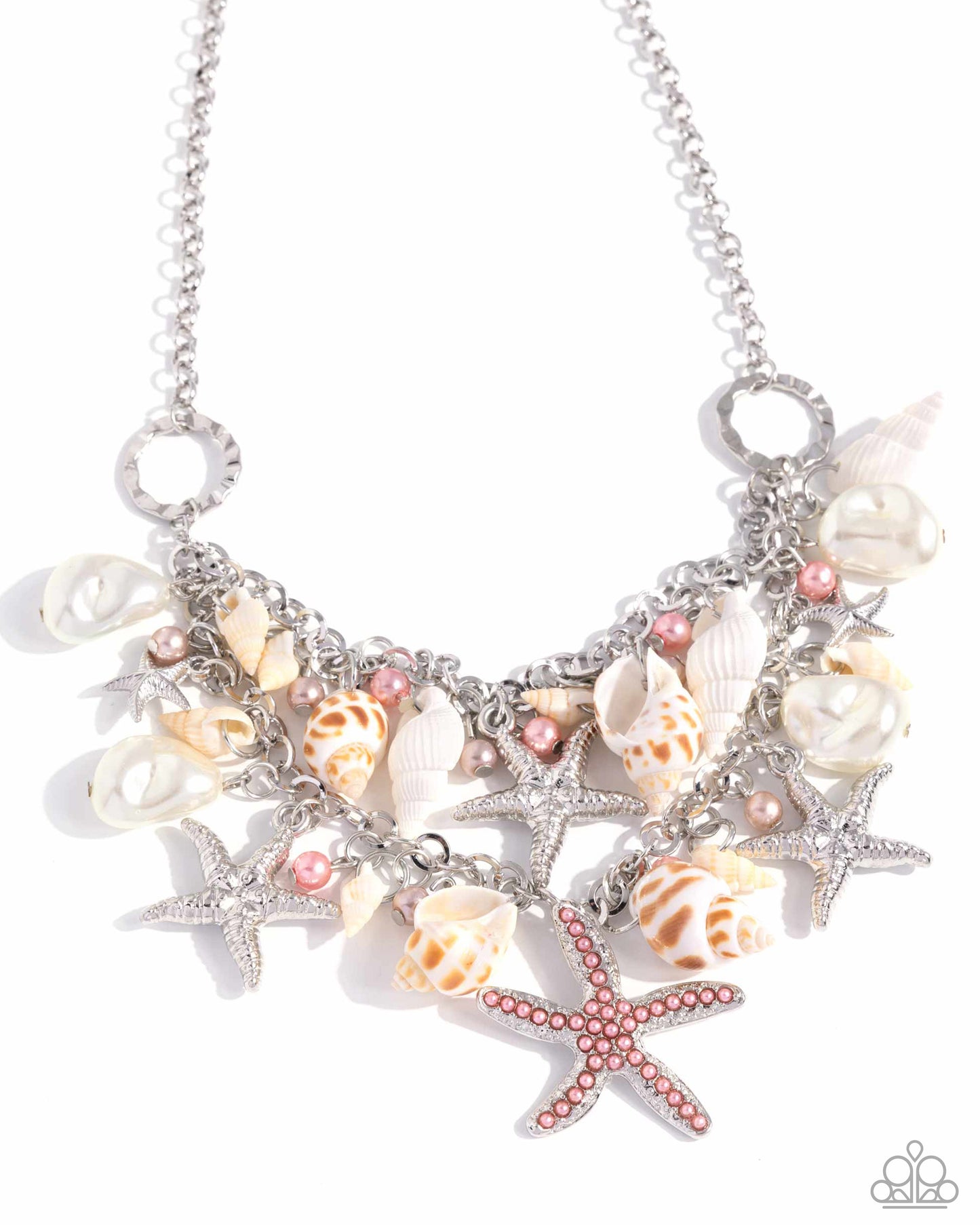 Seashell Shanty - Multi Shell Necklace - EMP 2024 Exclusive - Paparazzi Accessories