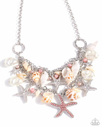 Seashell Shanty - Multi Shell Necklace - EMP 2024 Exclusive - Paparazzi Accessories