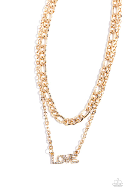 Lovely Layers - Gold Necklace - Paparazzi Accessories