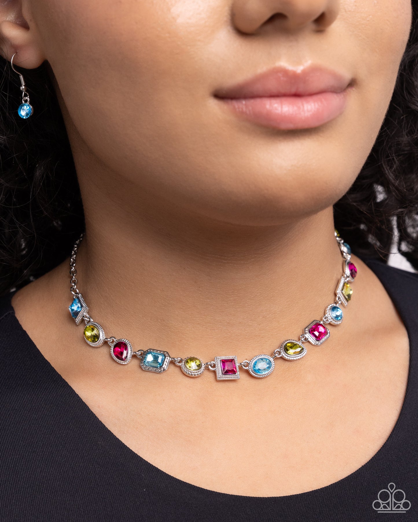 Gallery Glam - Multi Choker Necklace - Paparazzi Accessories