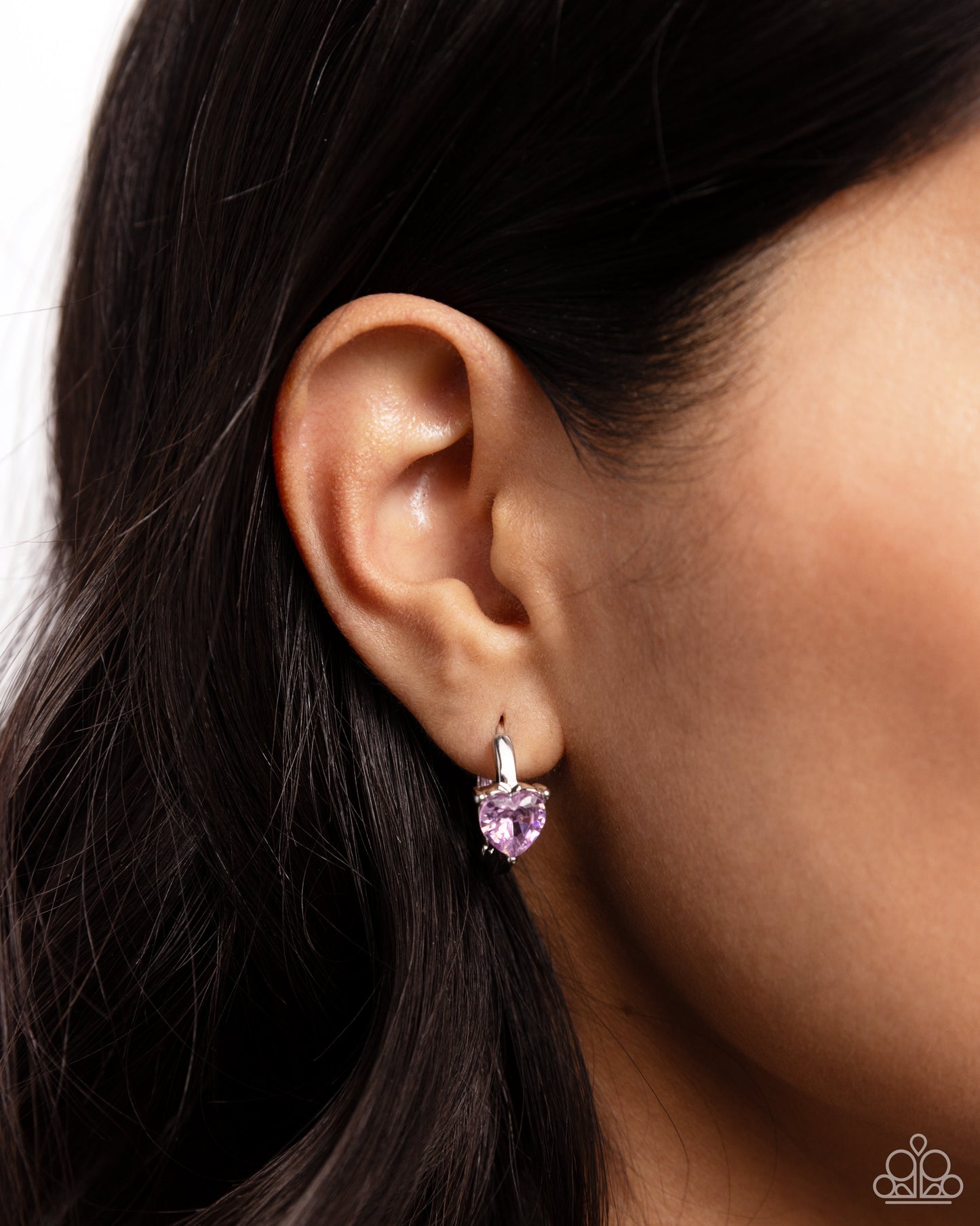 High Nobility - Pink Hinge Hoop Earrings - Paparazzi Accessories