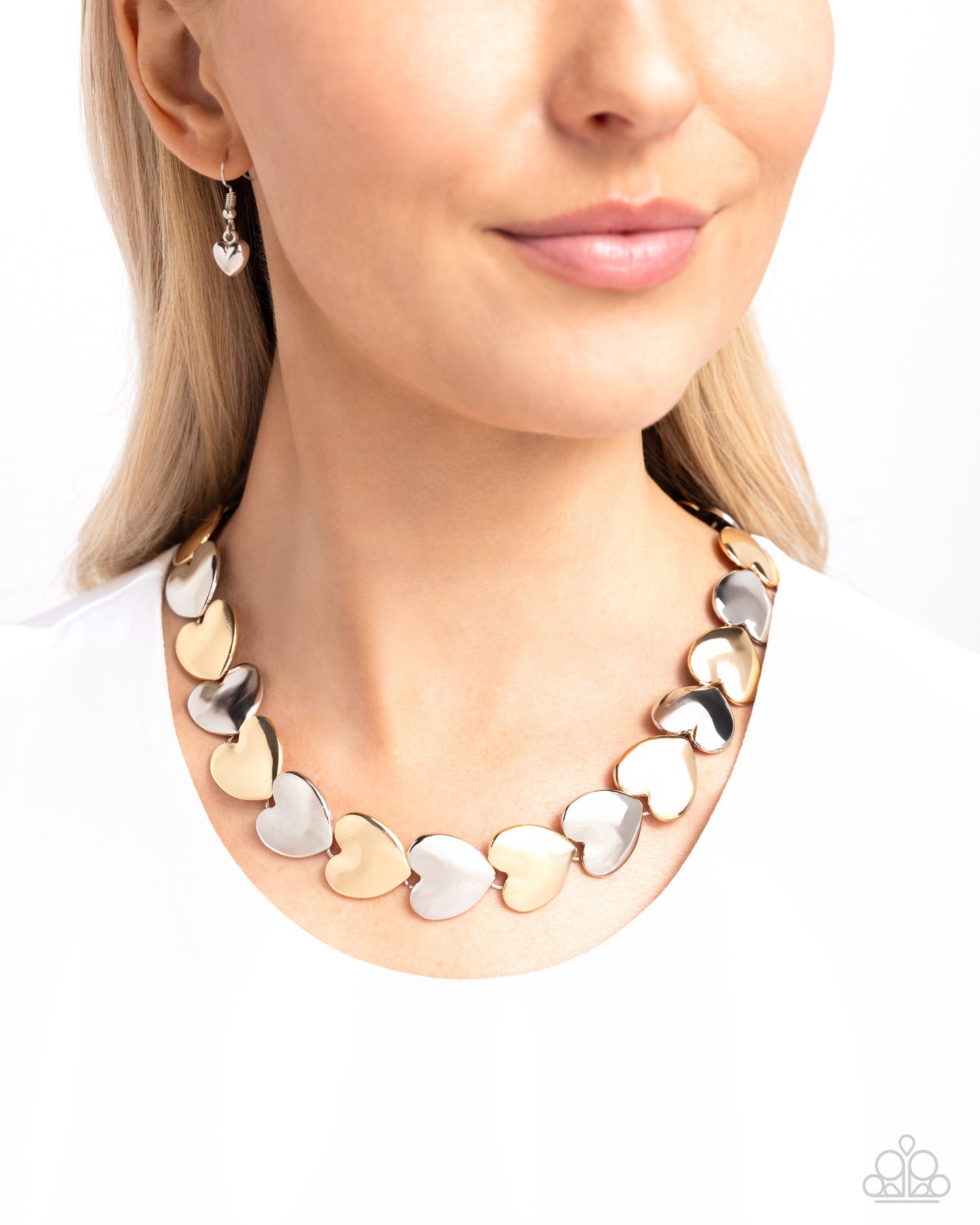 Heirloom Hearts - Multi Necklace - Paparazzi Accessories