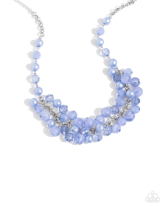 Pearl Pandora - Blue Necklace - Paparazzi Accessories