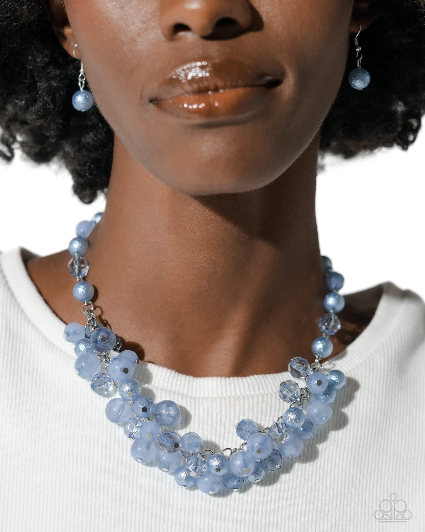 Pearl Pandora - Blue Necklace - Paparazzi Accessories