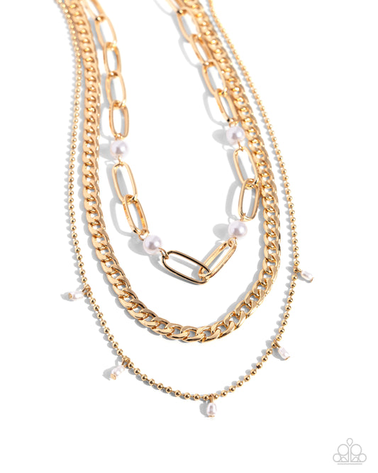 Presidential Passion - Gold Necklace - Paparazzi Accessories