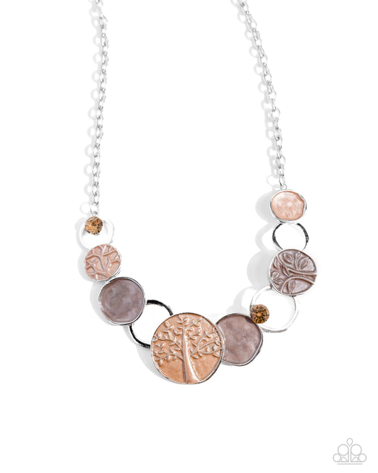 Forest Fling - Brown Necklace - Paparazzi Accessories