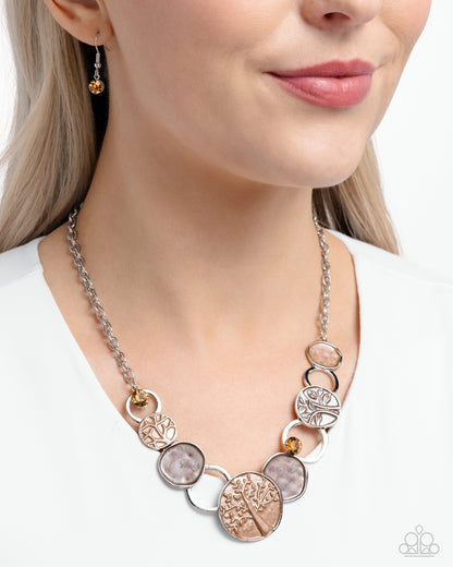 Forest Fling - Brown Necklace - Paparazzi Accessories