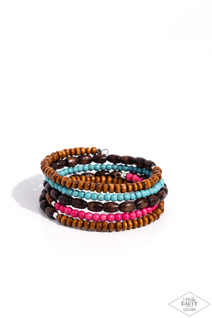 It's Human Nature - Multi Coil Bracelet - Paparazzi Accessories